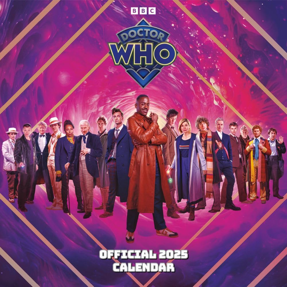 Doctor Who Classic Edition Square 2025 Calendar