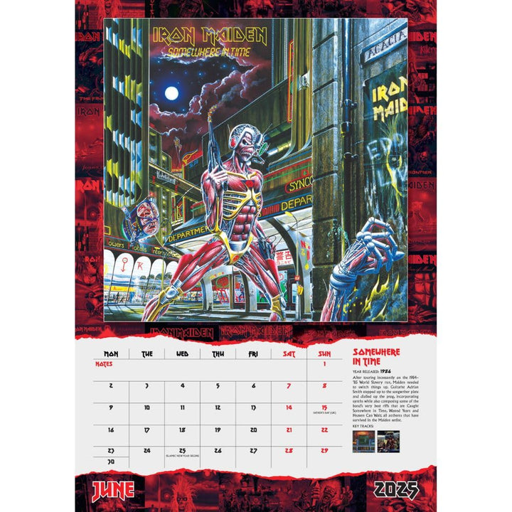 Iron Maiden A3 2025 Calendar