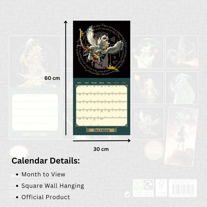 The Legend Of Zelda Square 2025 Calendar