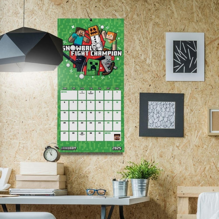 Minecraft Square 2025 Calendar