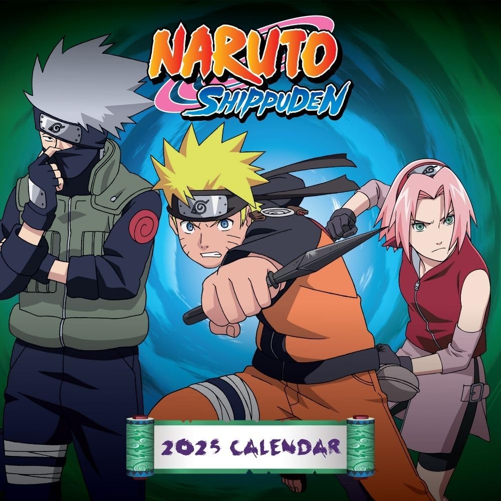 Naruto Shippuden Square 2025 Calendar