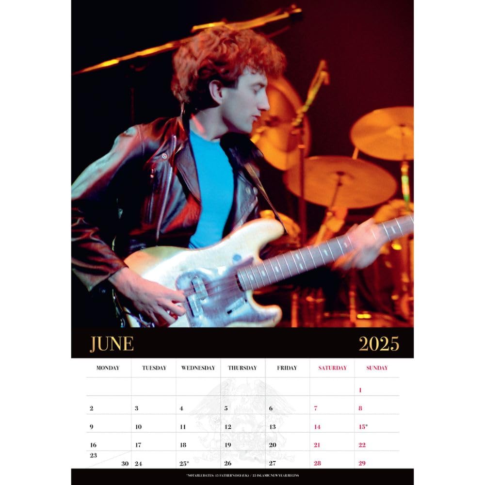 Queen A3 2025 Calendar