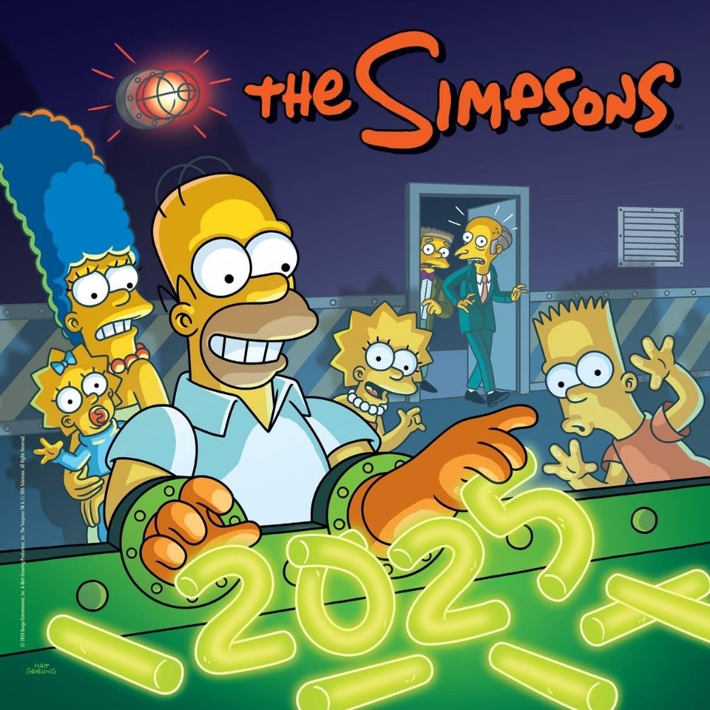 The Simpsons Square 2025 Calendar