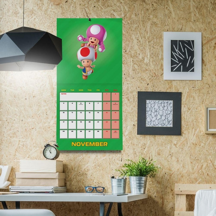 Super Mario Square 2025 Calendar