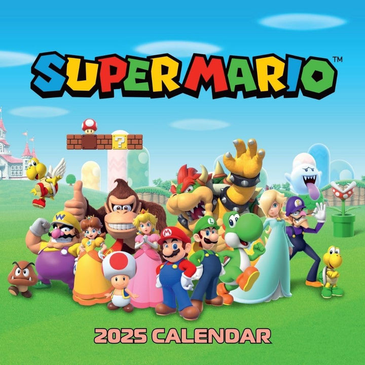 Super Mario Square 2025 Calendar