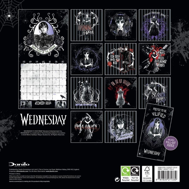 Wednesday Square 2025 Calendar