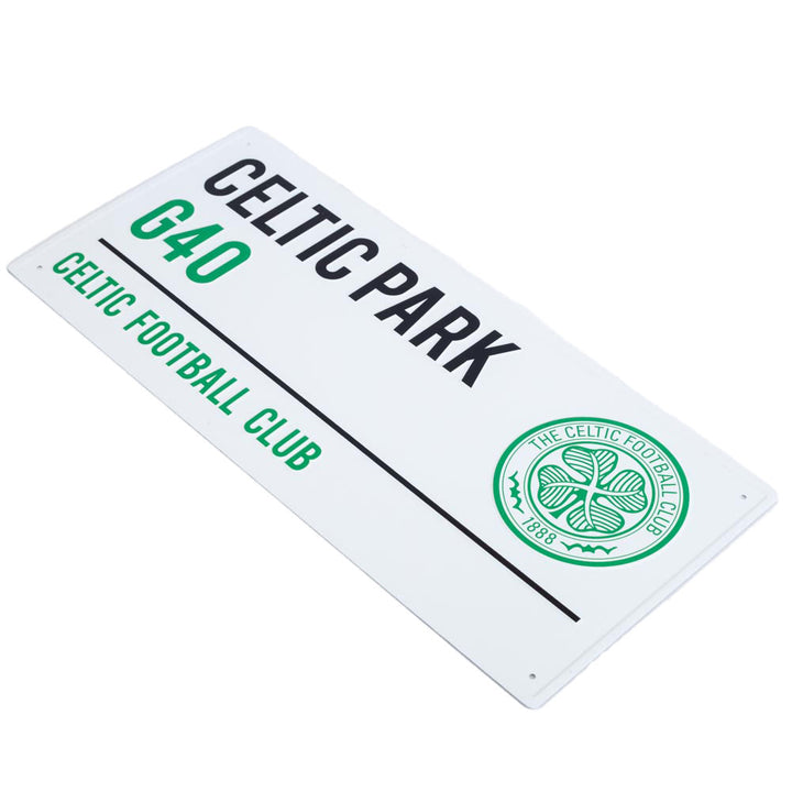 Official Celtic FC Celtic Park White Street Sign