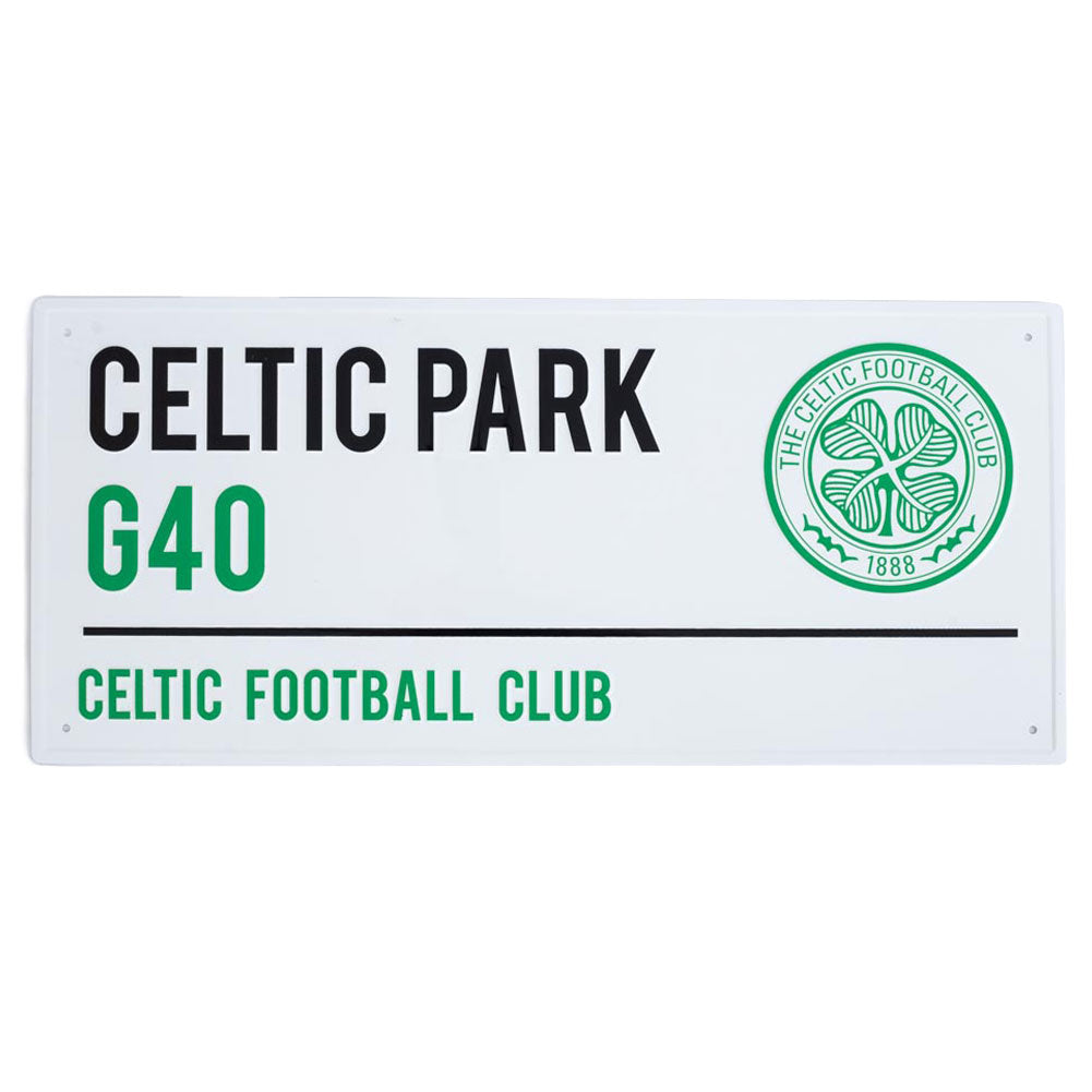 Official Celtic FC Celtic Park White Street Sign