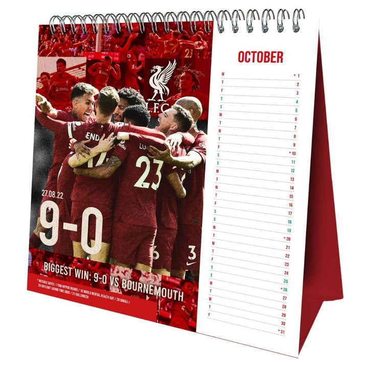 Liverpool FC Desktop 2025 Calendar