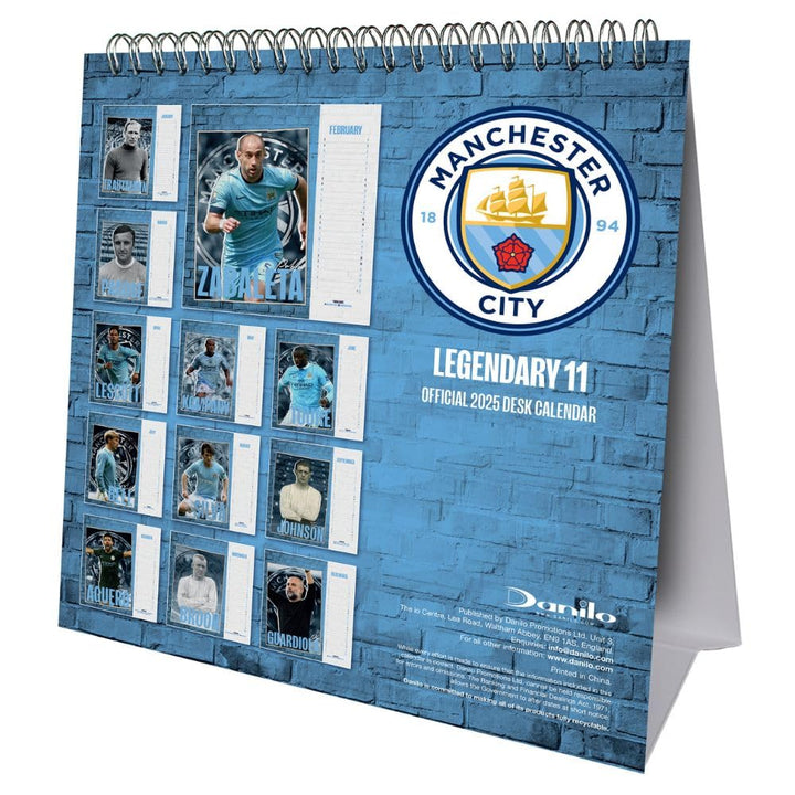 Manchester City FC Desktop 2025 Calendar