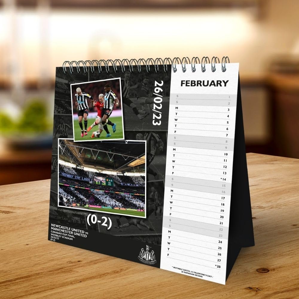 Newcastle United FC Desktop 2025 Calendar