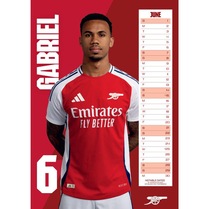 Arsenal FC A3 2025 Calendar