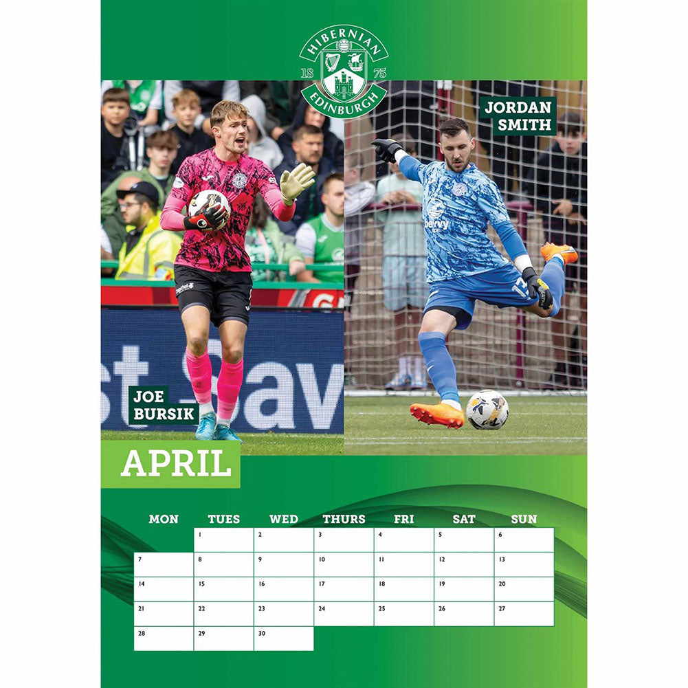 Hibernian FC A3 2025 Calendar