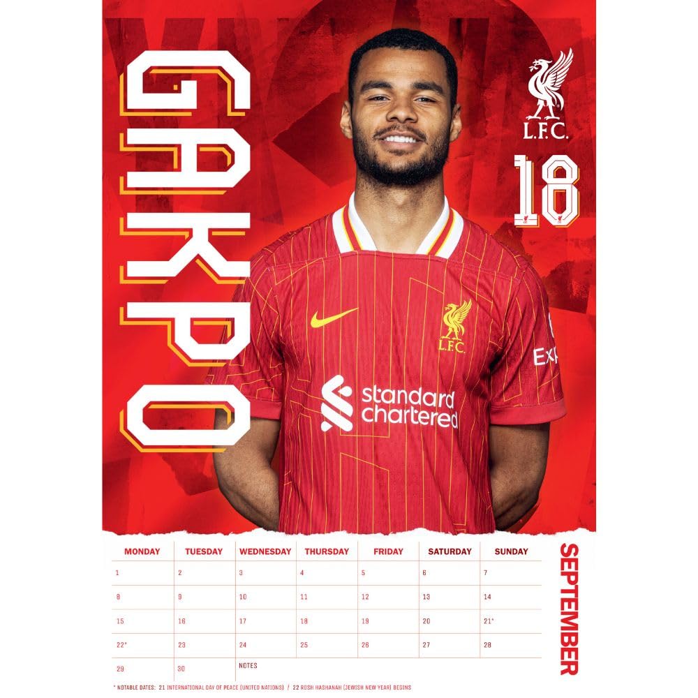 Liverpool FC A3 2025 Calendar