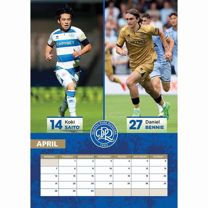 Queens Park Rangers FC A3 2025 Calendar