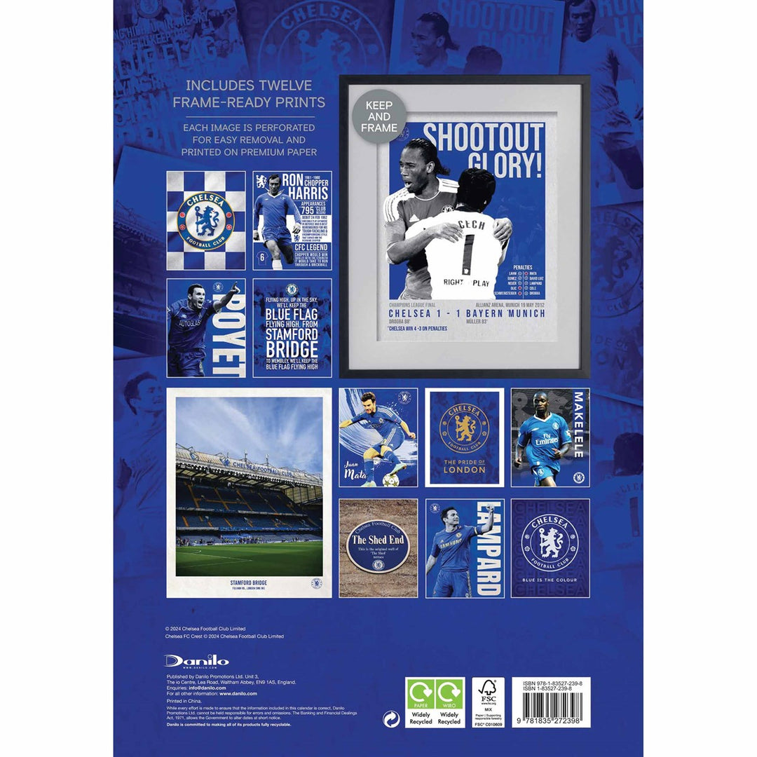 Chelsea FC Deluxe 2025 Calendar