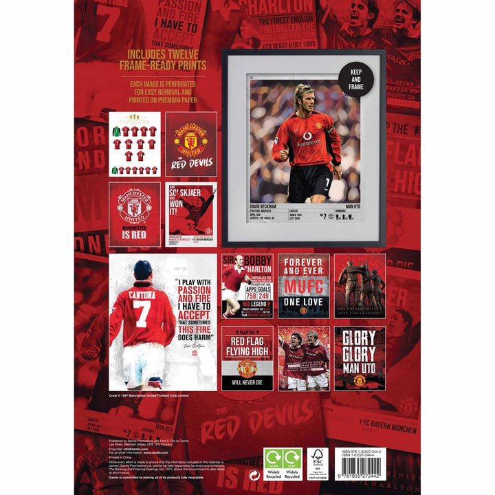 Manchester United FC Deluxe 2025 Calendar