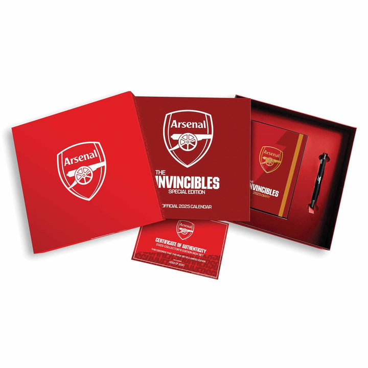 Arsenal FC 2025 Calendar & Diary Musical Gift Box