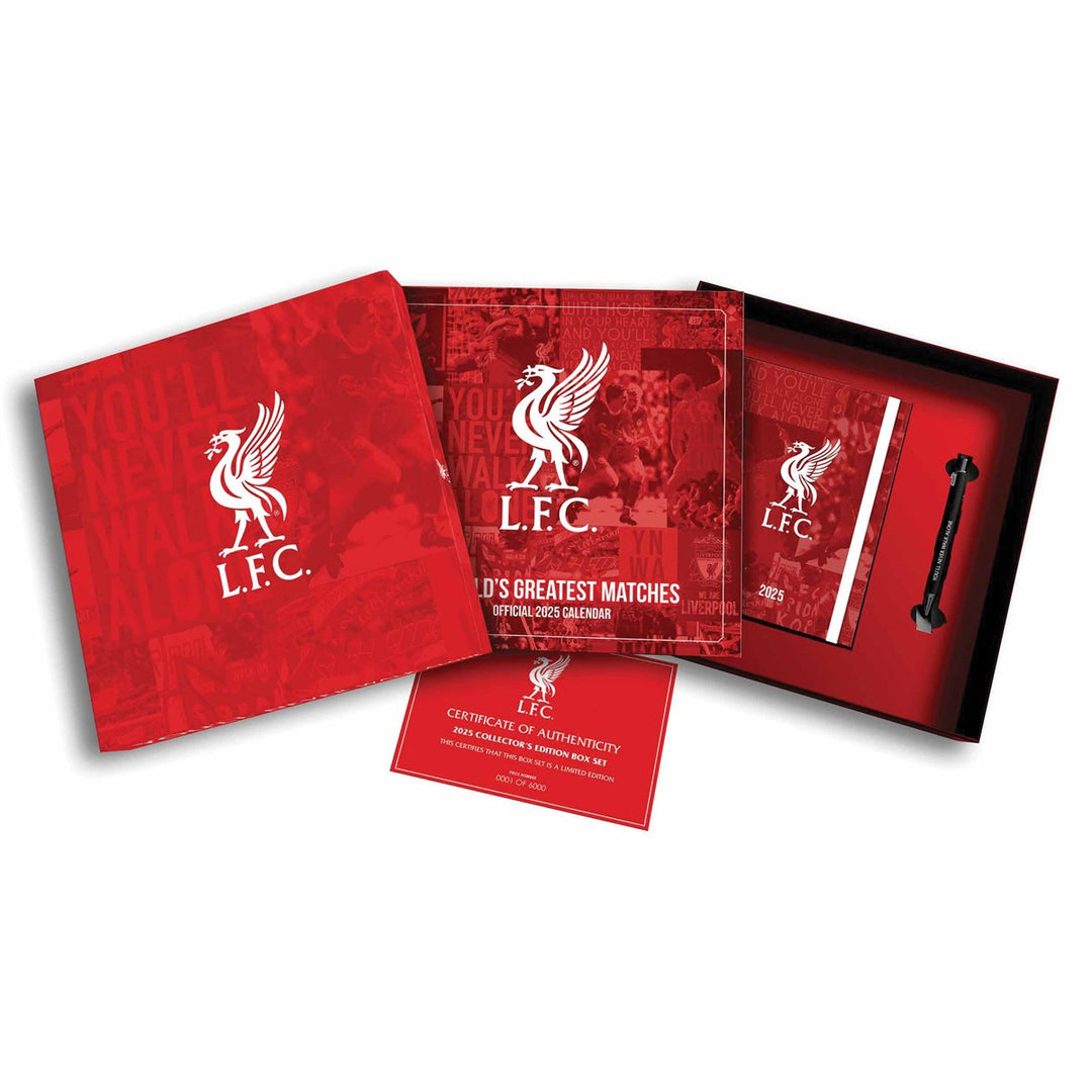 Liverpool FC 2025 Calendar & Diary Musical Gift Box