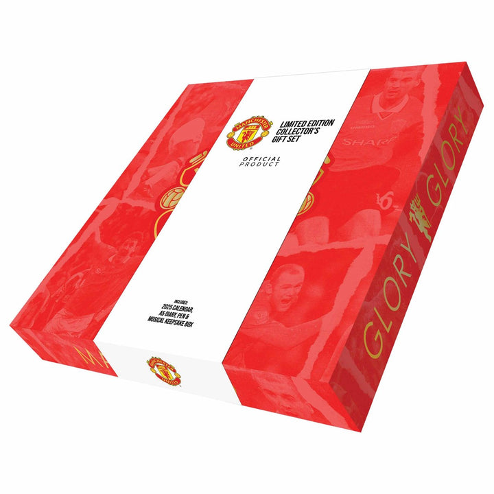 Manchester United FC 2025 Calendar & Diary Musical Gift Box