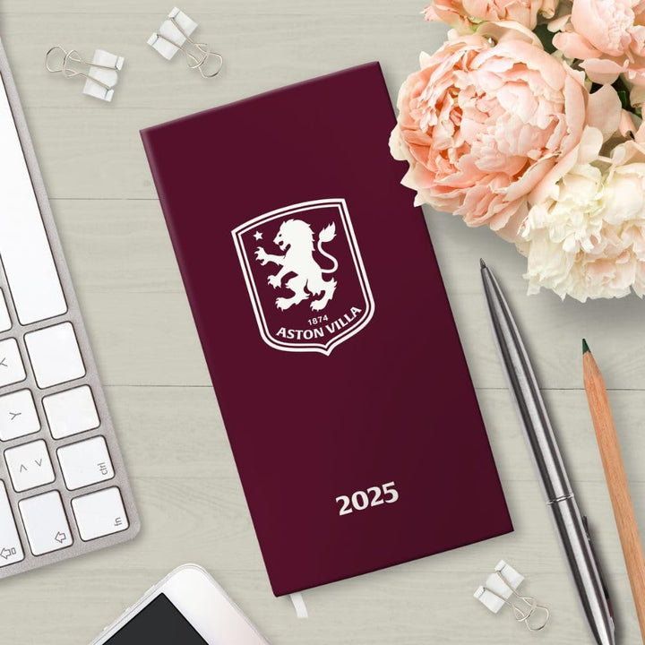 Aston Villa FC Slim 2025 Diary