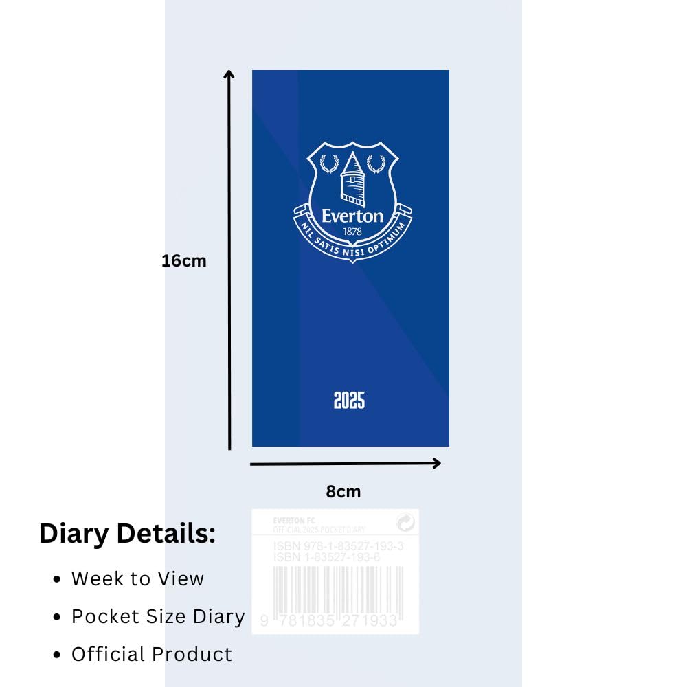 Everton FC Slim 2025 Diary