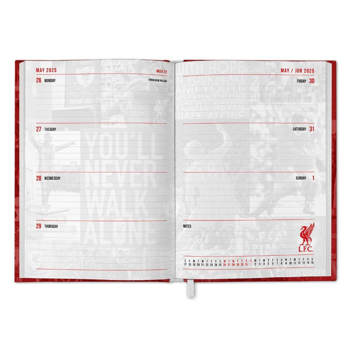 Liverpool FC A5 2025 Diary