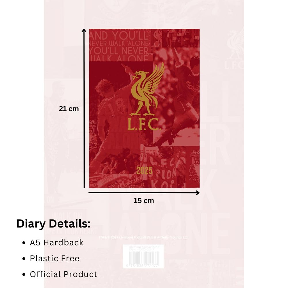 Liverpool FC A5 2025 Diary