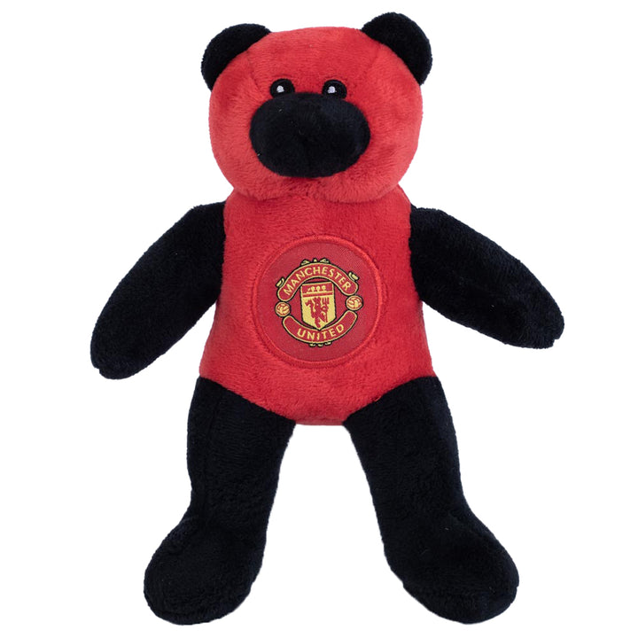 Official Manchester United FC Red/Black Mini Plush Bear