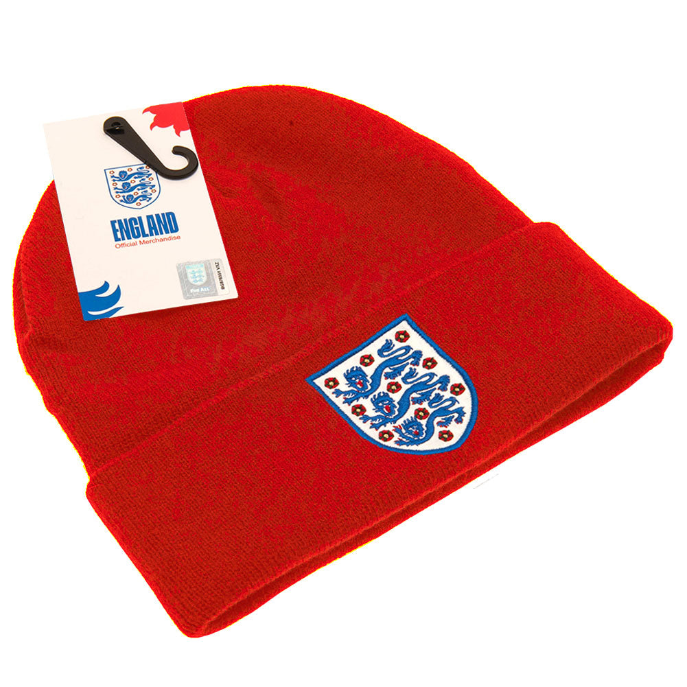 Official England FC Red Cuff Beanie