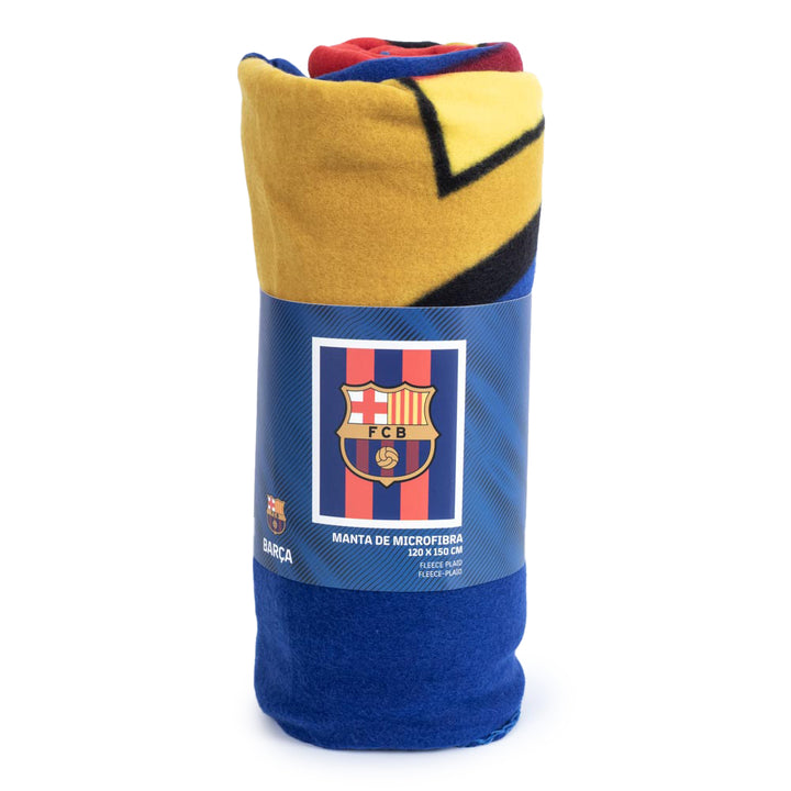 FC Barcelona Logo Fleece Blanket