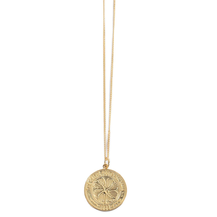 Official Celtic FC 18ct Gold Plated on Silver Pendant & Chain