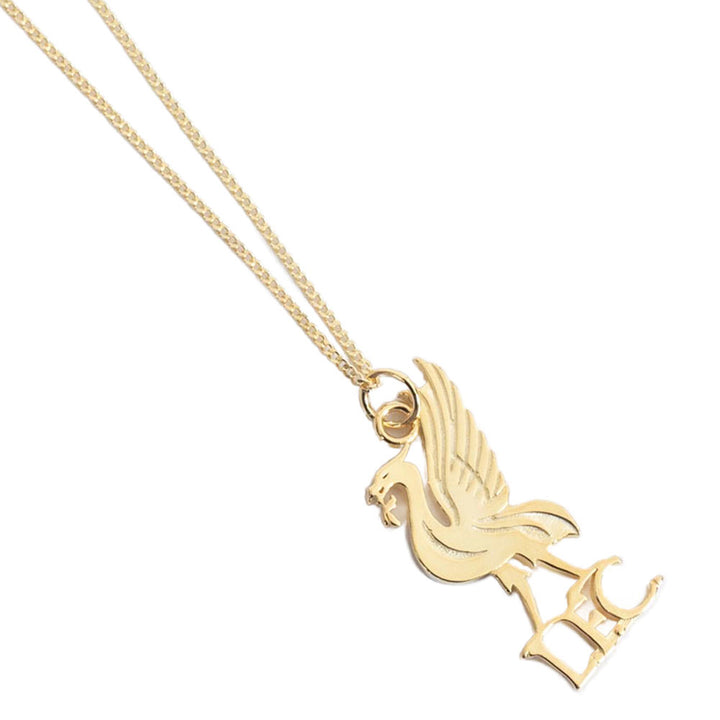 Official Liverpool FC 18ct Gold Plated on Silver Liverbird Pendant & Chain