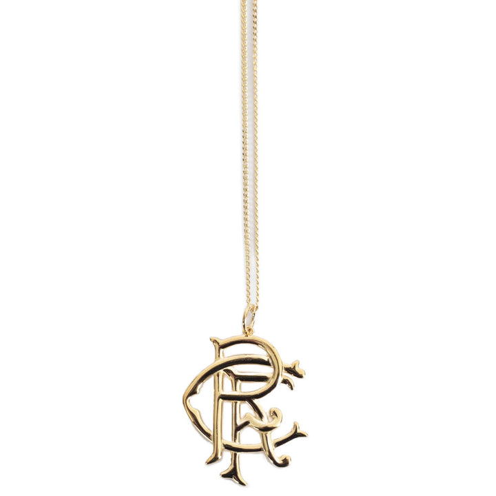 Official Rangers FC 18ct Gold Plated on Silver Pendant & Chain
