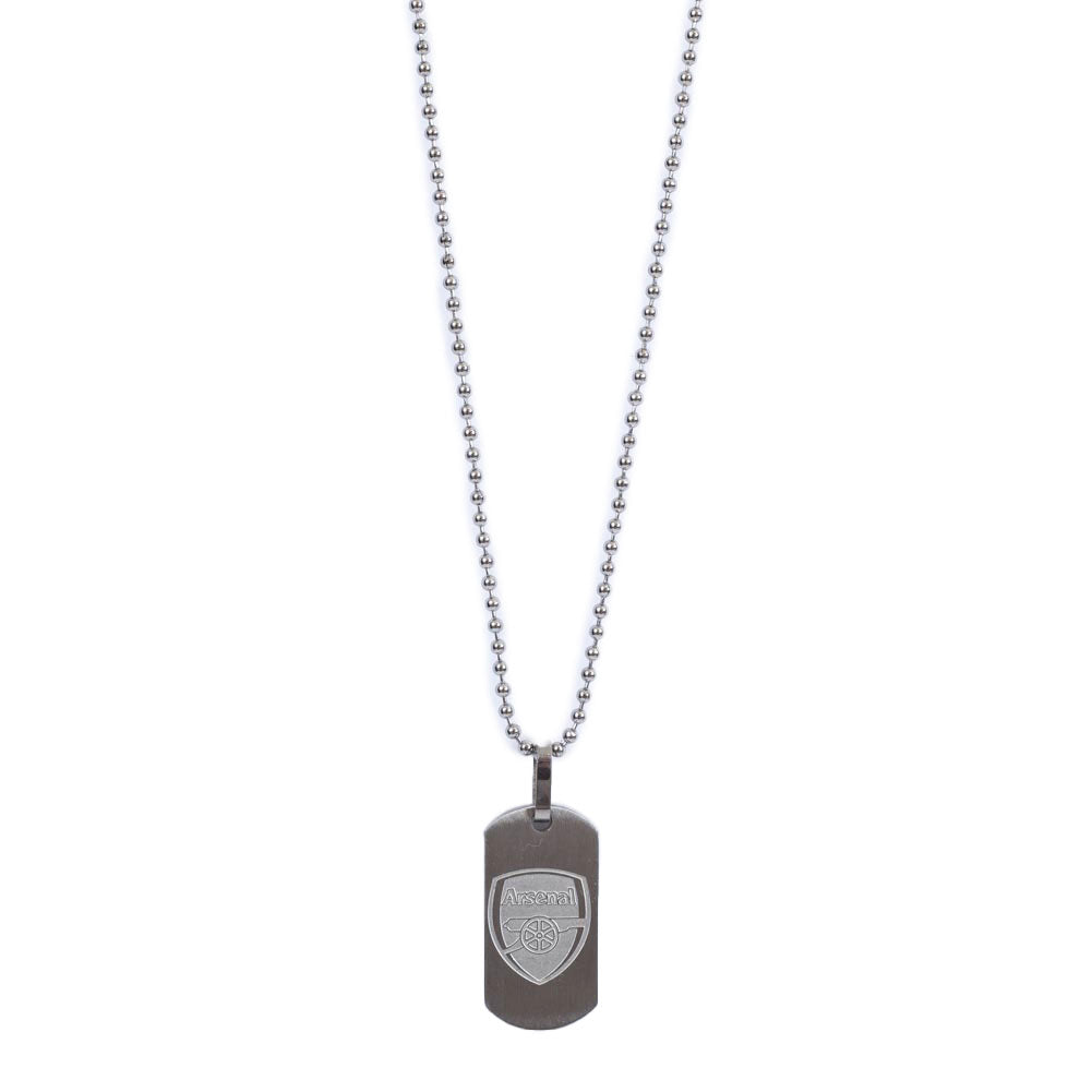 Arsenal FC Matt Finish Dog Tag & Chain