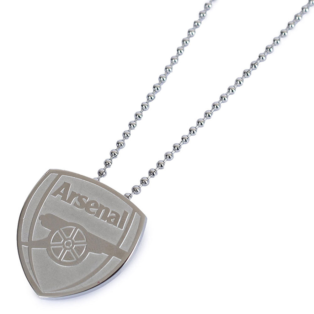 Arsenal FC Stainless Steel Large Pendant & Chain