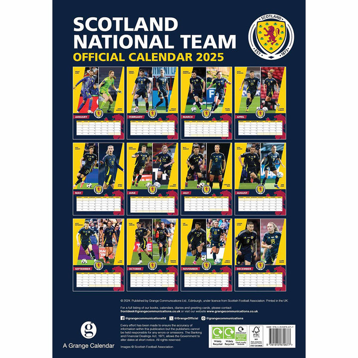 Scottish FA A3 2025 Calendar