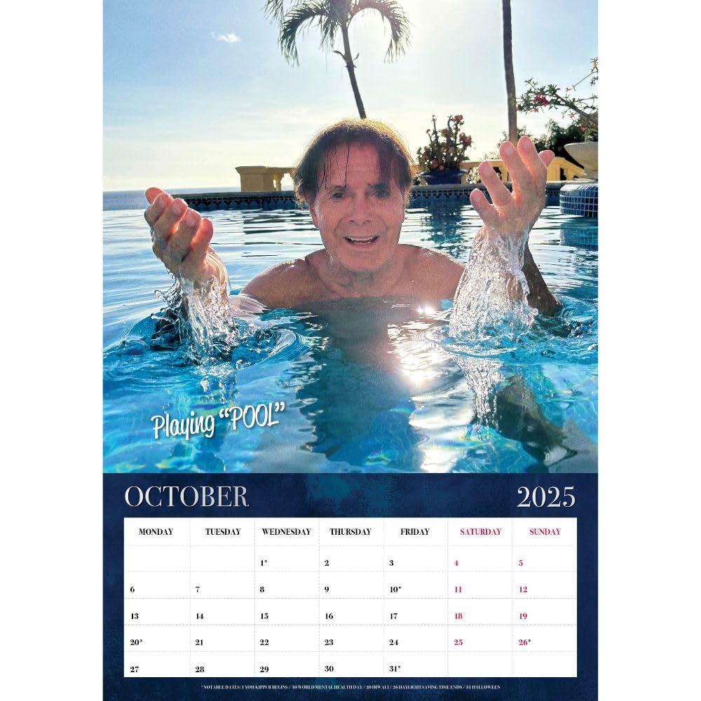 Cliff Richard A3 2025 Calendar