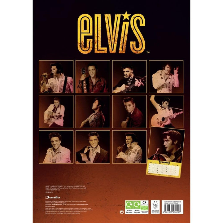 Elvis Presley A3 2025 Calendar