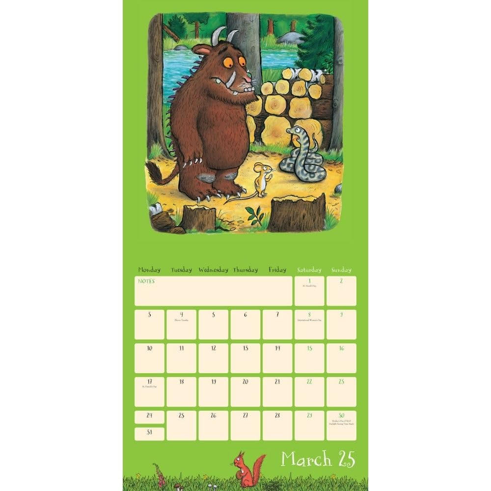 The Gruffalo Square 2025 Calendar