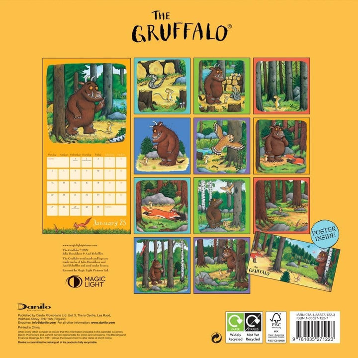 The Gruffalo Square 2025 Calendar