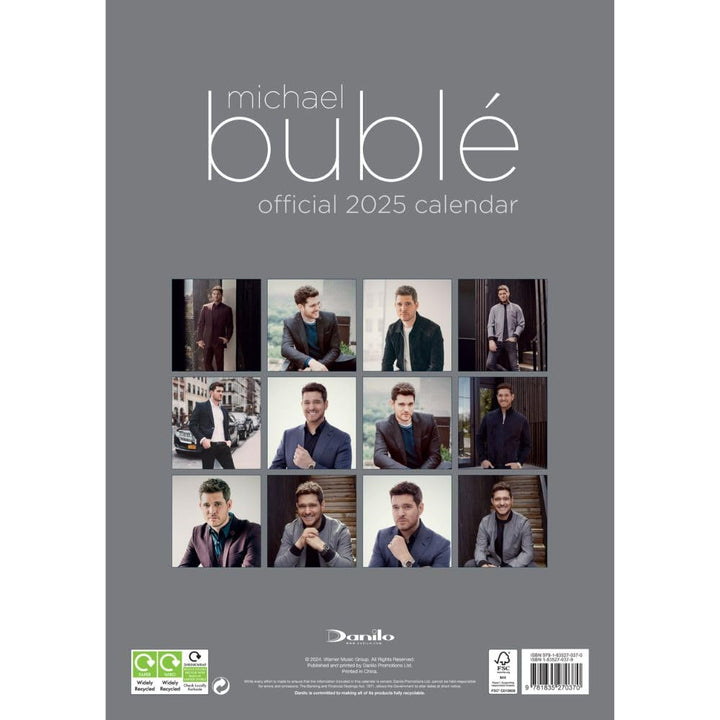 Michael Buble A3 2025 Calendar