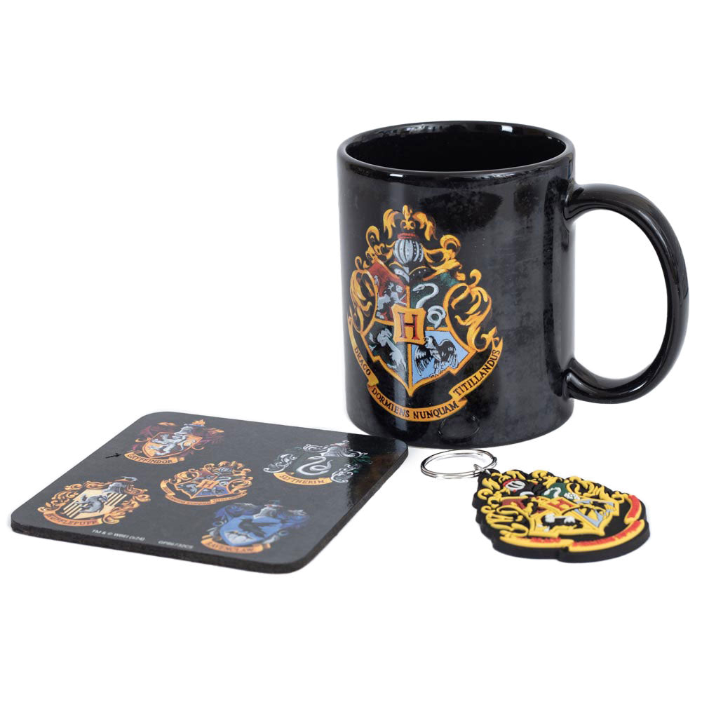 Harry Potter Colourful Crest Mug & Coaster Set