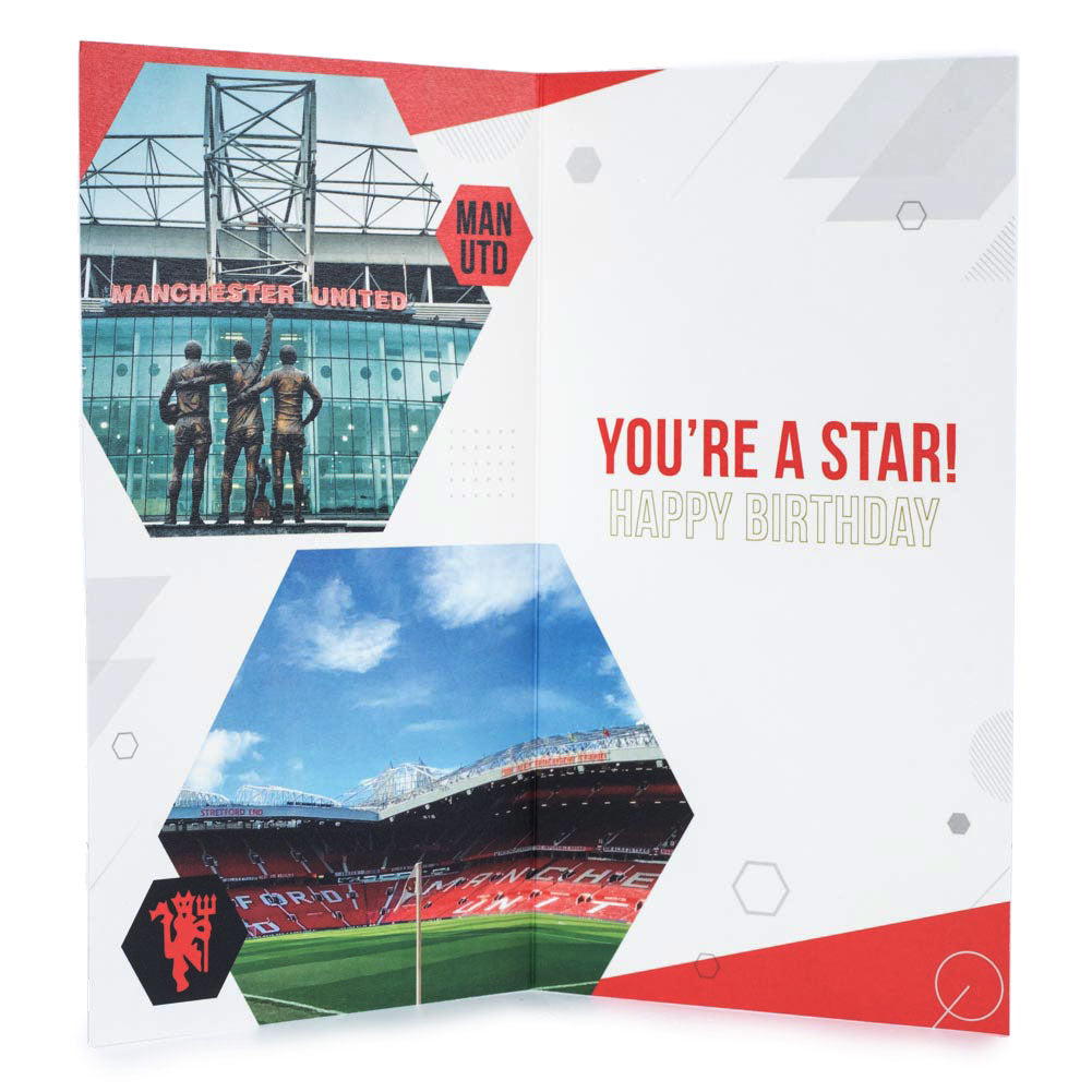 Manchester United Super Son Birthday Card