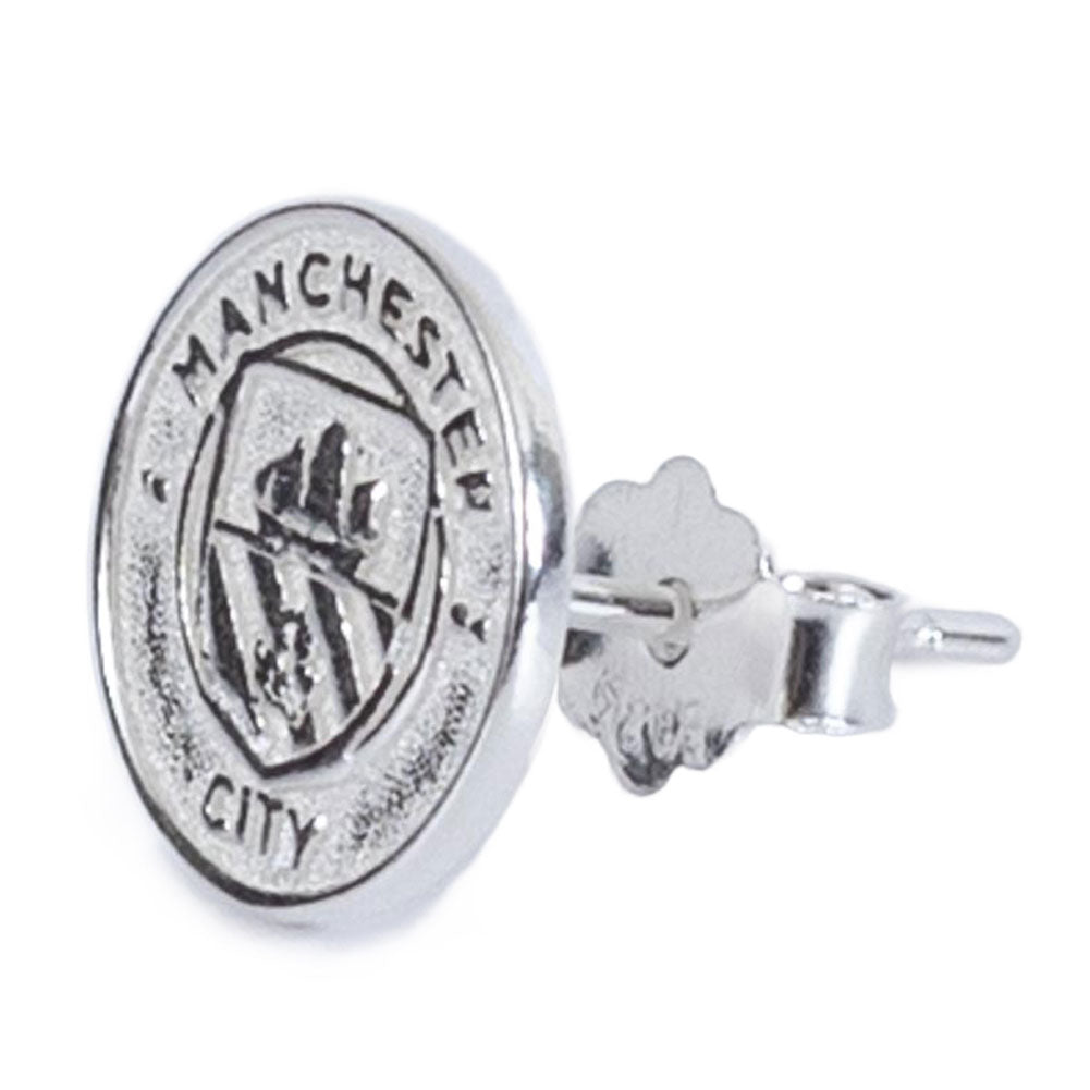 Manchester City Sterling Silver Stud Earring