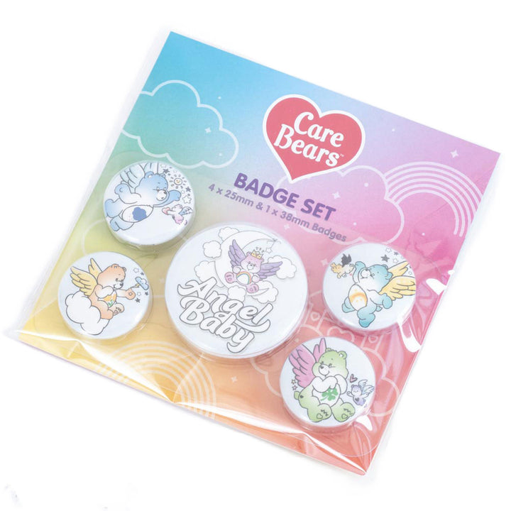 Official Care Bears Button Badge Set