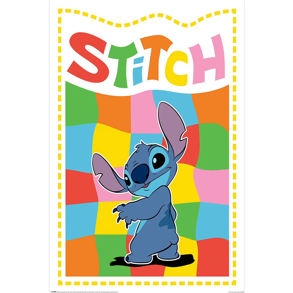 Lilo & Stitch Chequered Poster