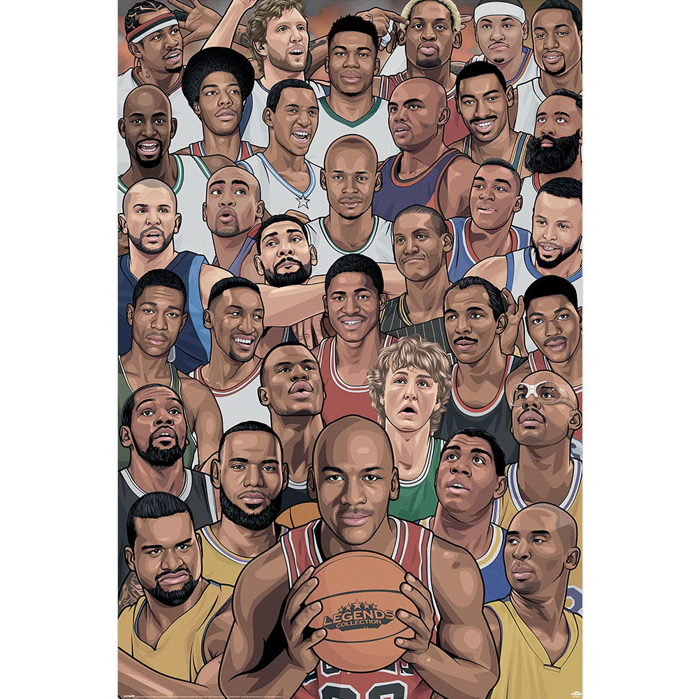 Basketball's Greatest Players Poster