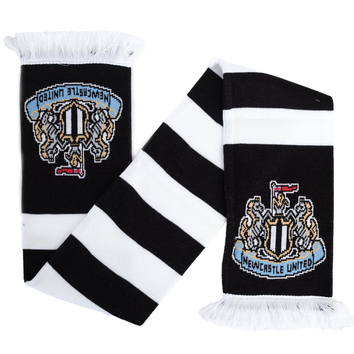 Newcastle United FC Black & White Stripe Scarf