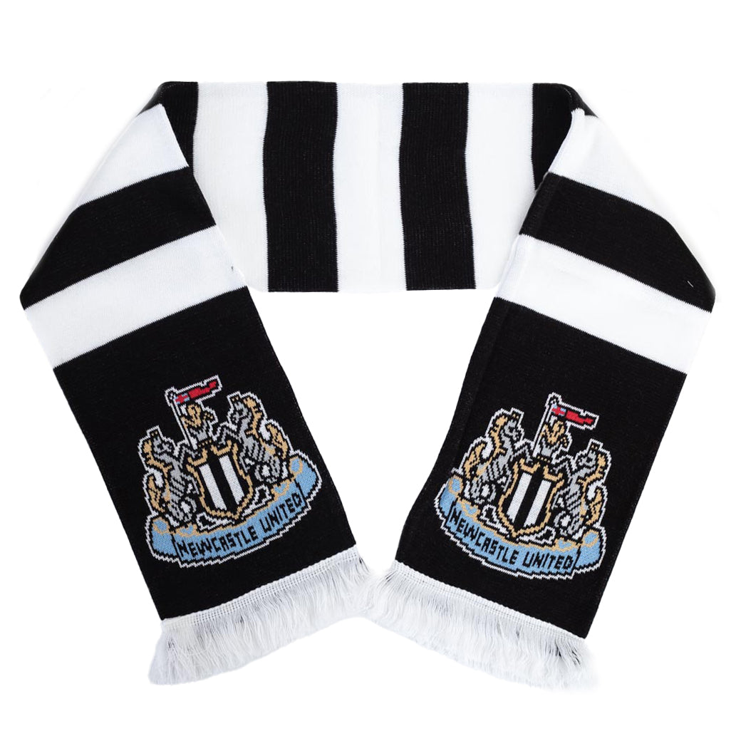 Newcastle United FC Black & White Stripe Scarf